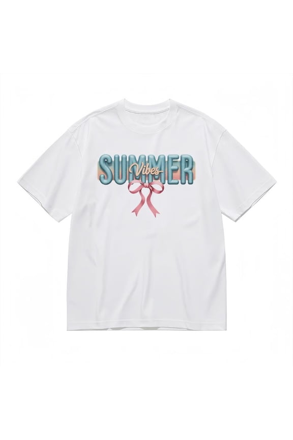 Men's Fashion Trend Classic Shirt Blue Green Letters With Accents