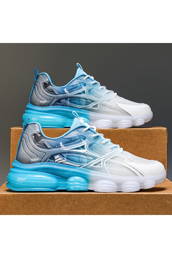 Men's Fashion Trend Large Size Mesh Breathable Sports Shoes Wear- Comfortable Anti-skid Strong Stability Outdoor Daily Versatile Casual Shoes