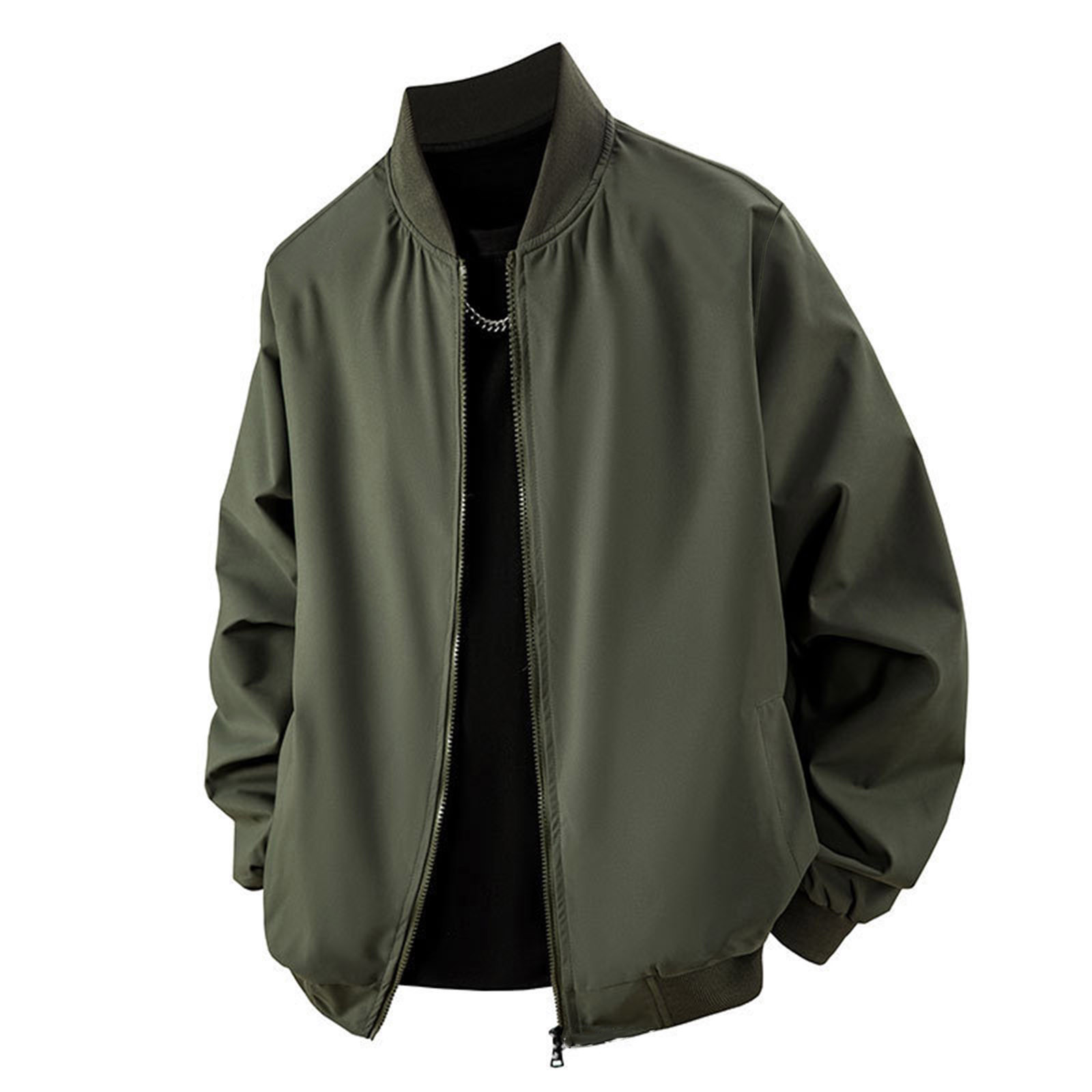 MAGCOMSEN Men's Casual Varsity Bomber Jacket – Lightweight Baseball Windbreaker, Spring/Fall, S-2XL