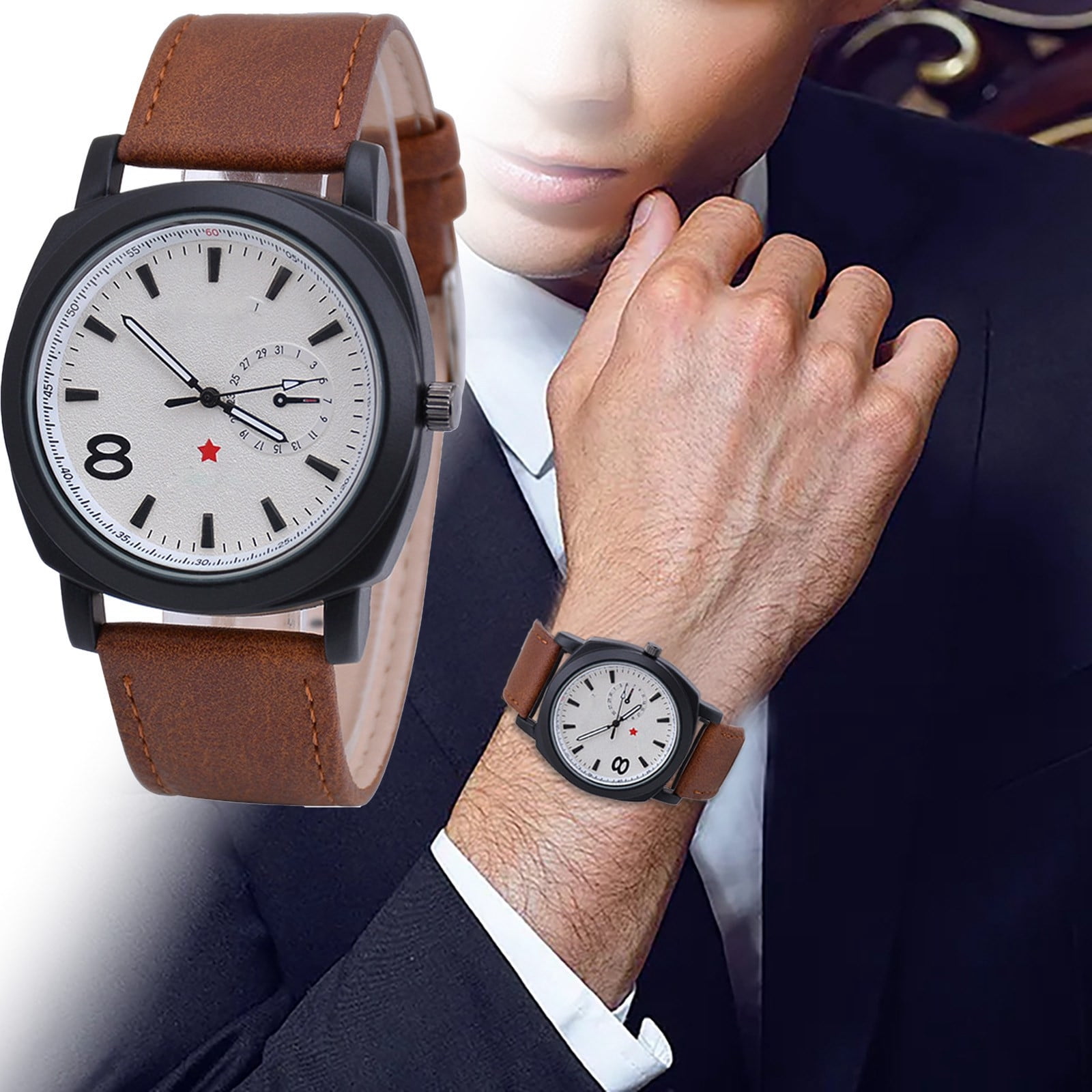 Men's Fashion Watch With Precise Timing Men's Leisure Business Hand 