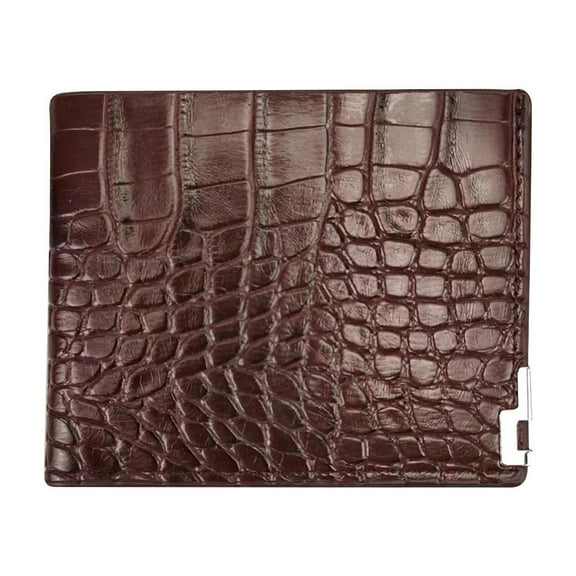 Men's Fashionable Horizontal Wallet – Zippered Multi-Functional Card Holder with Clip , Soft & Durable Leather (6.5 x 4 Inch) – Stylish & Practical for Daily Use B