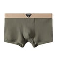 thumbnail image 1 of Men's Fashionable Ice Silk Soft Mid Waist Large Sized Breathable Underwear, 1 of 4