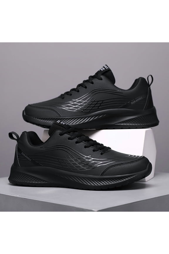 Men's Fashionable Sneakers - Casual, Versatile & Comfortable with Lace-Up Closure, Durable PU Upper - For Everyday Wear & Sports - Suitable for Men - Perfect Gift for Fashionable Guys