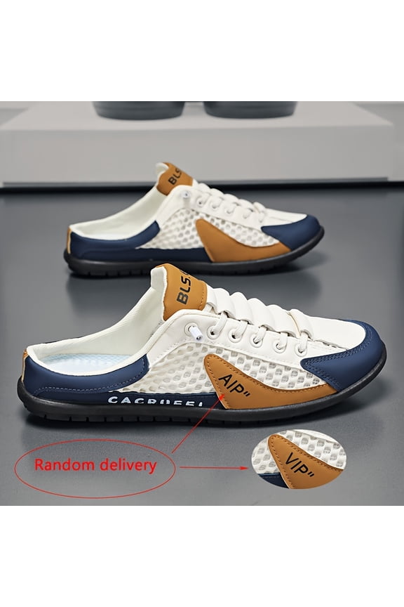 Men's Fashionable Sports Slippers, Striped Design Casual Shoes, Provide Breathable and Refreshing Comfort, Lightweight and Non-slip, Suitable for Daily Outdoor Wear, Home Shoes, Casual Shoes