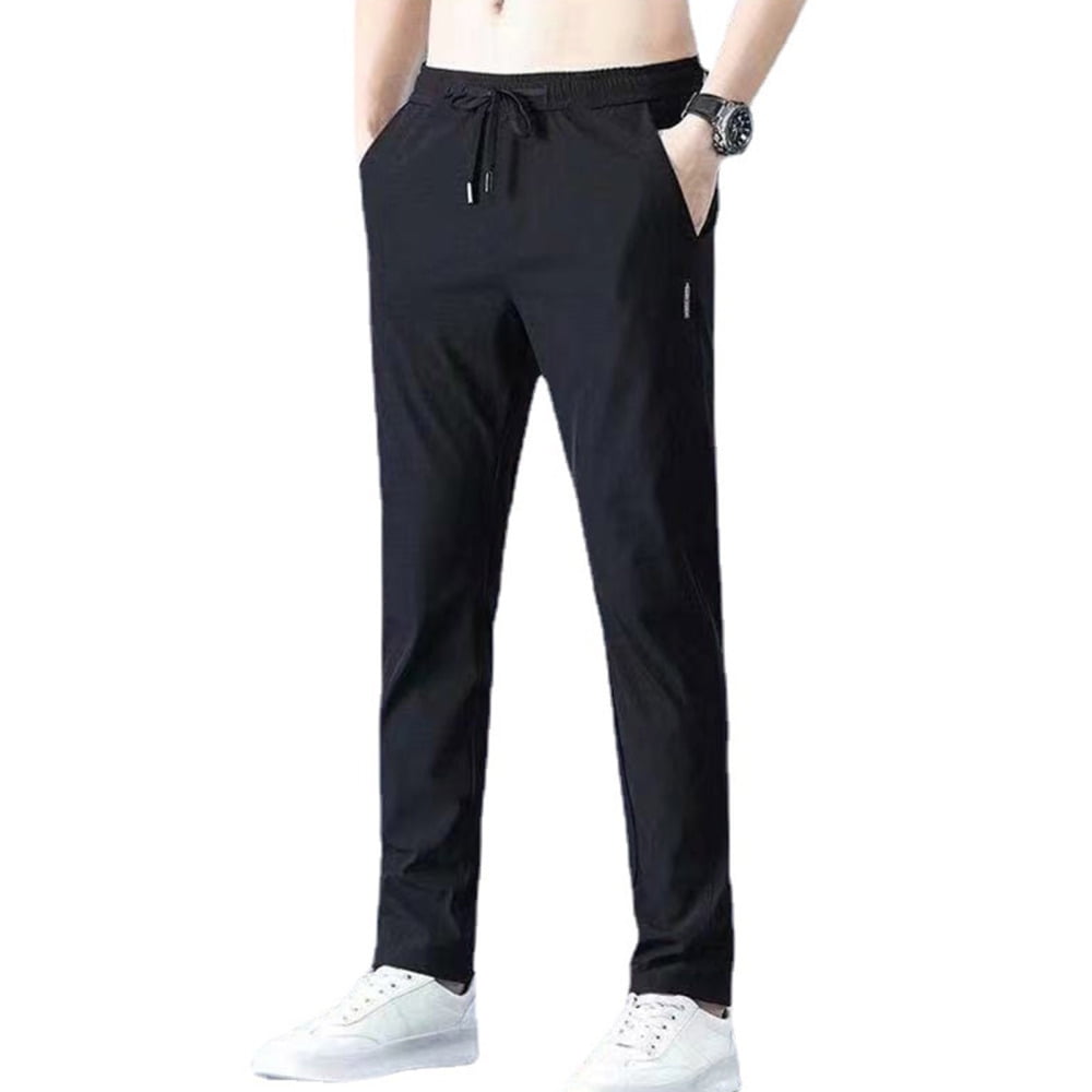 Men's Fast Dry Stretch Pants with Elasticity Drawstring Quick Dry