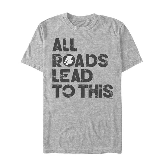 Men's Fast & Furious All Roads Lead to This  Graphic Tee Athletic Heather Large
