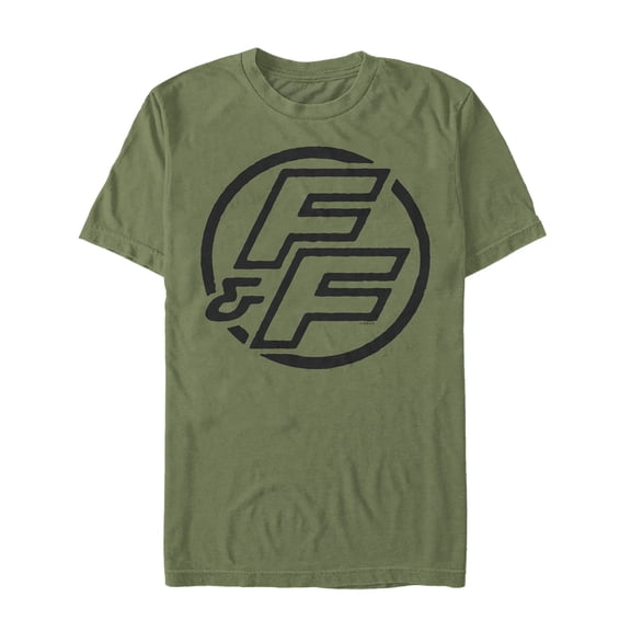 Men's Fast & Furious Bold FF Logo Graphic Tee Military Green Medium