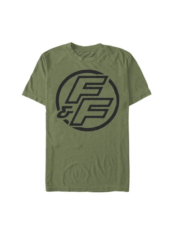 Men's Fast & Furious Bold FF Logo Graphic Tee Military Green Medium