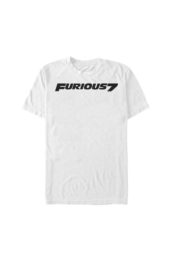Men's Fast & Furious Bold Logo Graphic Tee White Large