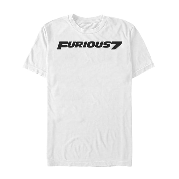 Men's Fast & Furious Bold Logo Graphic Tee White Medium