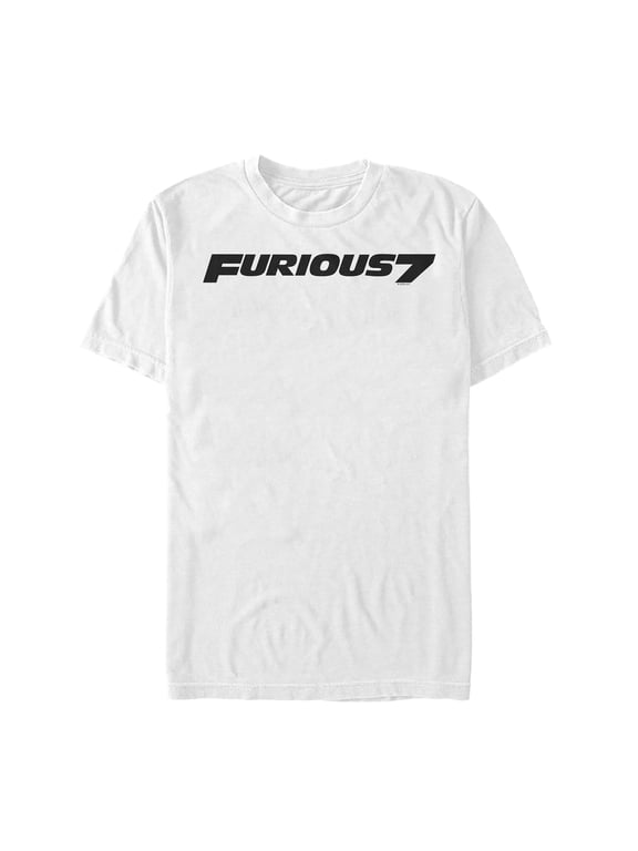 Men's Fast & Furious Bold Logo Graphic Tee White Medium