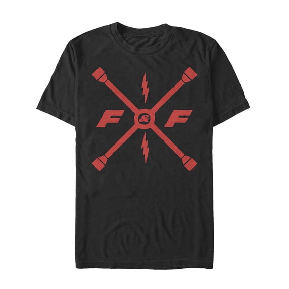 Men's Fast & Furious FF Lightning Logo Graphic Tee Black Small