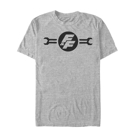 Men's Fast & Furious FF Wrench Logo Graphic Tee Athletic Heather Medium