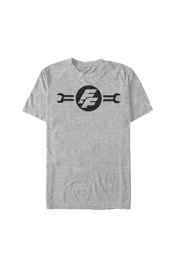 Men's Fast & Furious FF Wrench Logo Graphic Tee Athletic Heather Medium