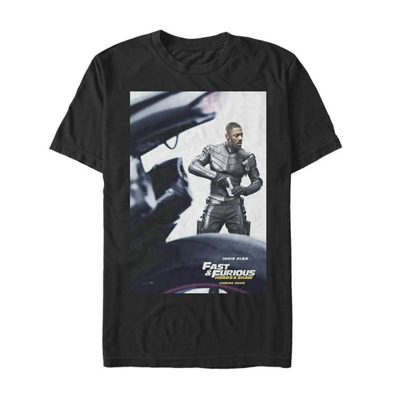 Men's Fast & Furious Hobbs & Shaw Brixton Poster Graphic Tee Black Small