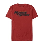 Mens Fast & Furious Hobbs & Shaw Logo Graphic Tee Red 2X Large