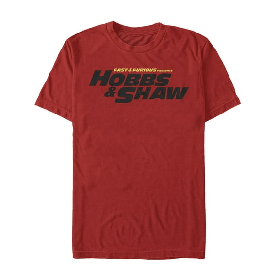 Men's Fast & Furious Hobbs & Shaw Logo Graphic Tee Red Medium