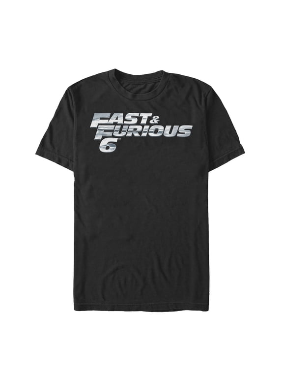 Men's Fast & Furious Metal Logo Graphic Tee Black X Large