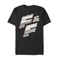 thumbnail image 1 of Men's Fast & Furious Metallic FF Logo  Graphic Tee Black Large, 1 of 4
