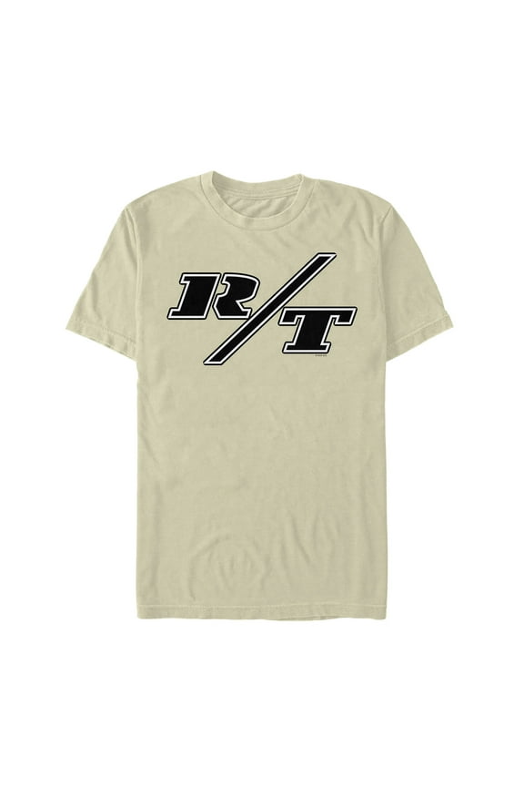 Men's Fast & Furious R/T Charger Logo  Graphic Tee Beige 2X Large