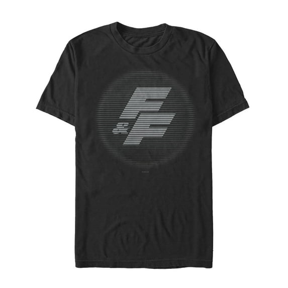 Men's Fast & Furious Striped FF Logo Graphic Tee Black 2X Large