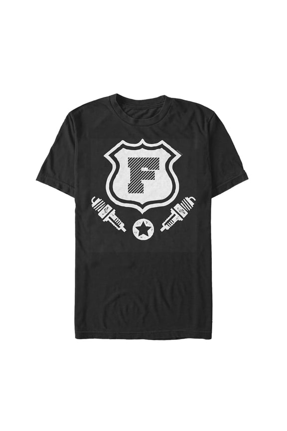 Men's Fast & Furious U.S. Route Sign Graphic Tee Black X Large