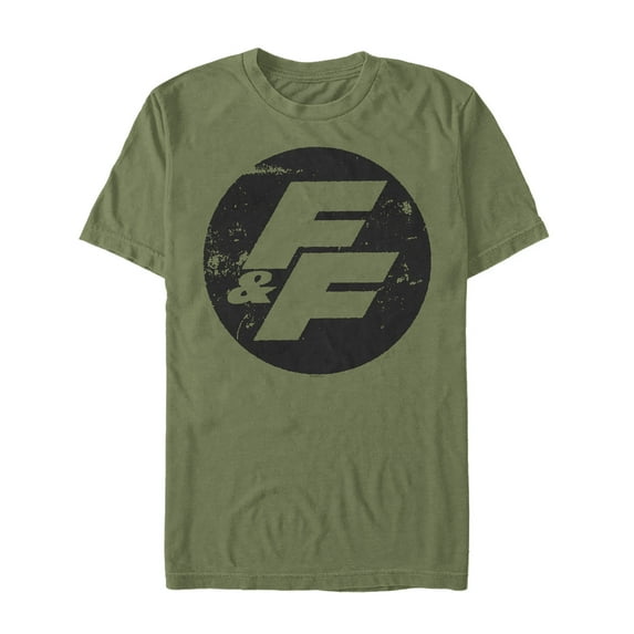 Men's Fast & Furious Vintage FF Logo Graphic Tee Military Green Medium