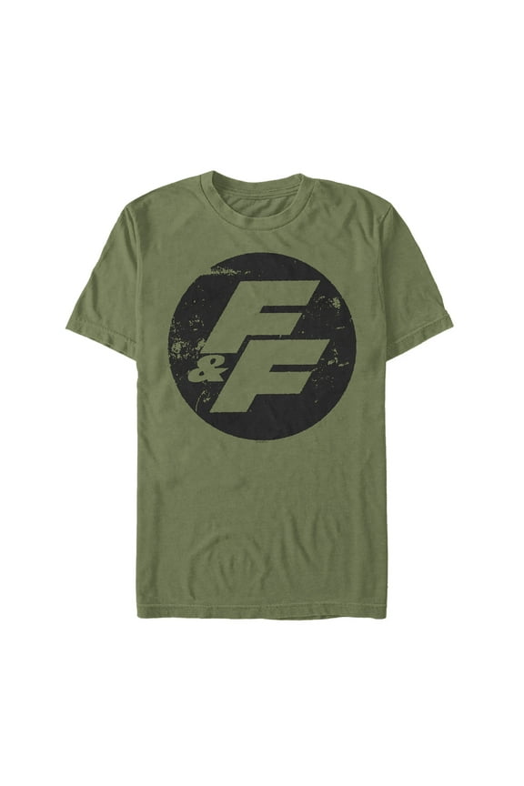 Men's Fast & Furious Vintage FF Logo Graphic Tee Military Green Small