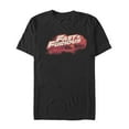 thumbnail image 1 of Men's Fast & Furious Wispy Silhouette Print Graphic Tee Black Large, 1 of 4