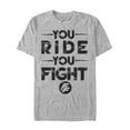thumbnail image 1 of Men's Fast & Furious You Ride You Fight  Graphic Tee Athletic Heather X Large, 1 of 4