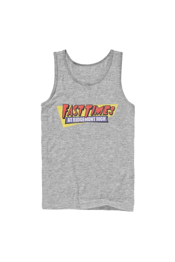 Men's Fast Times at Ridgemont High Retro Logo Tank Top Athletic Heather Large