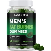MAV Nutrition Pectin-Based Gummies for Men with Green Tea, Green Coffee Bean & Garcinia Cambogia, Apple Flavor, 60 Ct