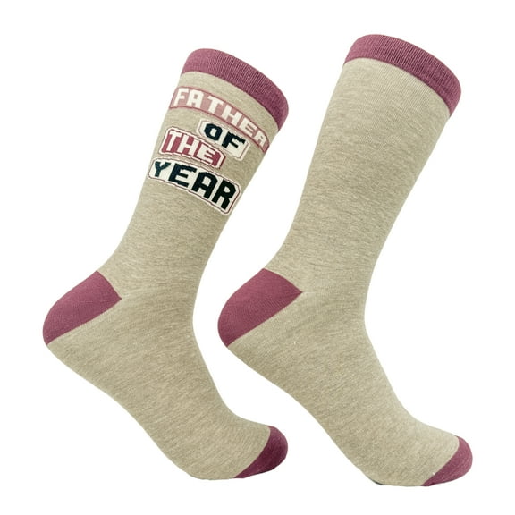 Men's Father of The Year Socks Funny Cool Fathers Day Award Gift Footwear