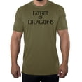 thumbnail image 1 of Men's Father of Dragons T-shirt, Cool Men's shirts, Funny Pop Culture T-shirts - Olive Drab MH200DAD S8 L, 1 of 2