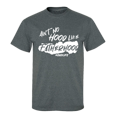 thumbnail image 1 of Men's Father's Day Ain't No Hood Like Fatherhood Short Sleeve T-shirt-Heather Grey-5xl, 1 of 4