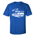 thumbnail image 1 of Men's Father's Day Ain't No Hood Like Fatherhood Short Sleeve T-shirt-Royal-medium, 1 of 4