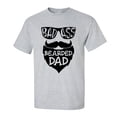 thumbnail image 1 of Men's Father's Day BA Bearded Dad Funny Short Sleeve Graphic T-shirt-Sports Grey-5xl, 1 of 4