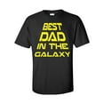 thumbnail image 1 of Men's Father's Day Best Dad In The Galaxy Short Sleeve T-shirt-Black-small, 1 of 4