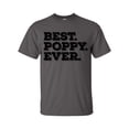 thumbnail image 1 of Men's Father's Day Best Poppy Ever Short Sleeve T-shirt-Charcoal-xl, 1 of 4