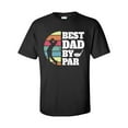 thumbnail image 1 of Men's Father's Day Golf Swing Best Dad By Par Short Sleeve T-shirt-Black-small, 1 of 4