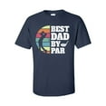 thumbnail image 1 of Men's Father's Day Golf Swing Best Dad By Par Short Sleeve T-shirt-Navy-4xl, 1 of 4