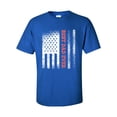 thumbnail image 1 of Men's Father's Day Patriotic Best Dad Ever Short Sleeve T-shirt-Royal-small, 1 of 4