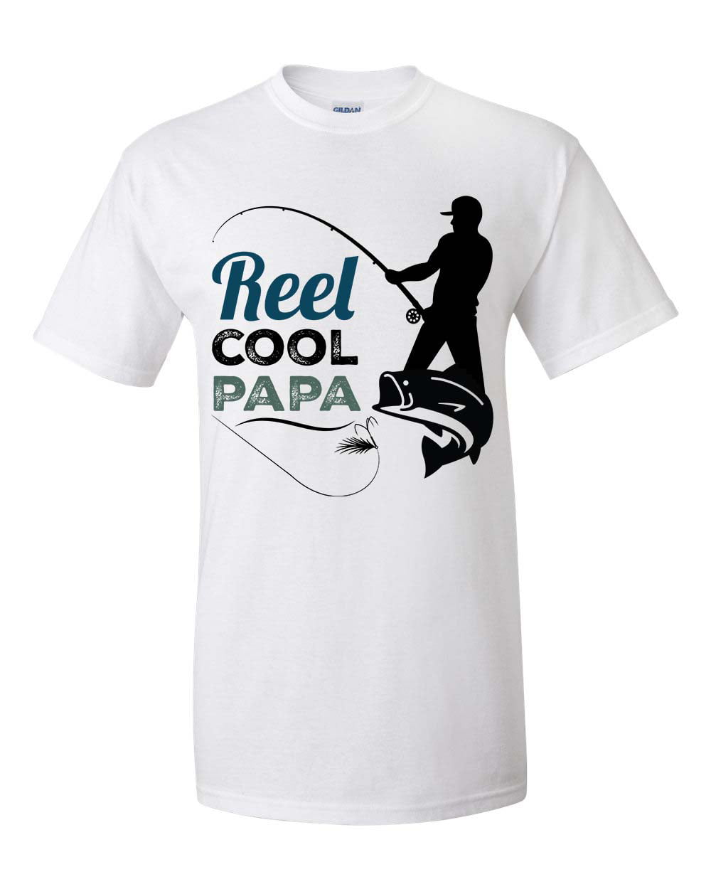 Men's Father's Day Reel Cool Papa Short Sleeve T-shirt-Sand-xxl 