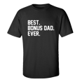 thumbnail image 1 of Men's Father's Day Step Dad Best Bonus Dad Ever Short Sleeve T-shirt-Black-4xl, 1 of 4