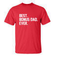 thumbnail image 1 of Men's Father's Day Step Dad Best Bonus Dad Ever Short Sleeve T-shirt-Red-5xl, 1 of 4