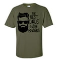 thumbnail image 1 of Men's Father's Day The Best Dads Have Beards Funny Short Sleeve Graphic T-shirt-Military-5xl, 1 of 4