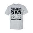 thumbnail image 1 of Men's Father's Day This Is What An Awesome Dad Looks Like Short Sleeve T-shirt-Sports Grey-large, 1 of 4