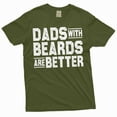 thumbnail image 1 of Men's Father's day Funny T-shirt Dads with beards dad grandpa papa tee shirt fathers day tee shirt (Small Military Green), 1 of 7