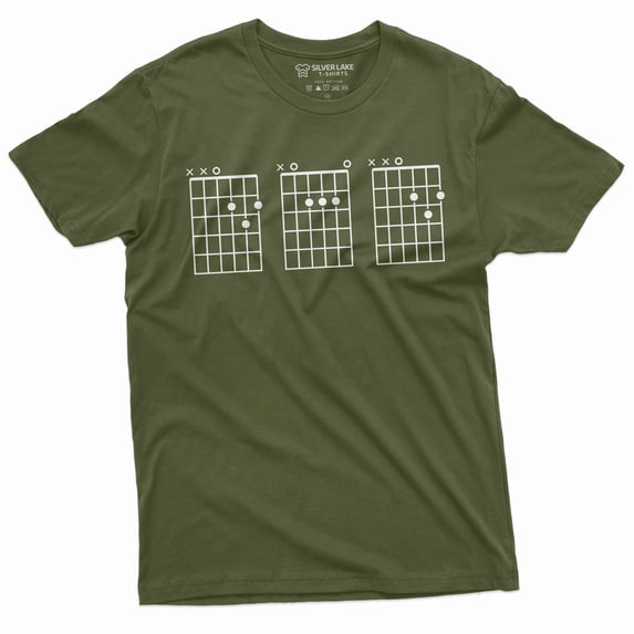Men's Father's day Guitar player dad T-shirt Guitarist tee shirt guitar chords Dad tee shirt