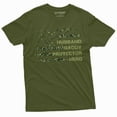 thumbnail image 1 of Men's Father's day Husband Daddy Protector Hero T-shirt USA flag Birthday Christmas Dads Gift tee (Small Military Green), 1 of 7